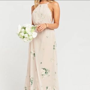 NWT! Show Me Your MuMu. High neck/low back in Bouquet Toss